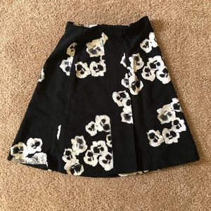 Ellen Tracy A-line pansy skirt